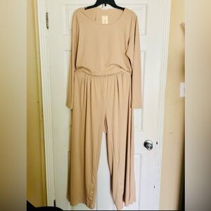 Ekouaer Plus size  lounge wear set xxl  brand new with tags  color khaki